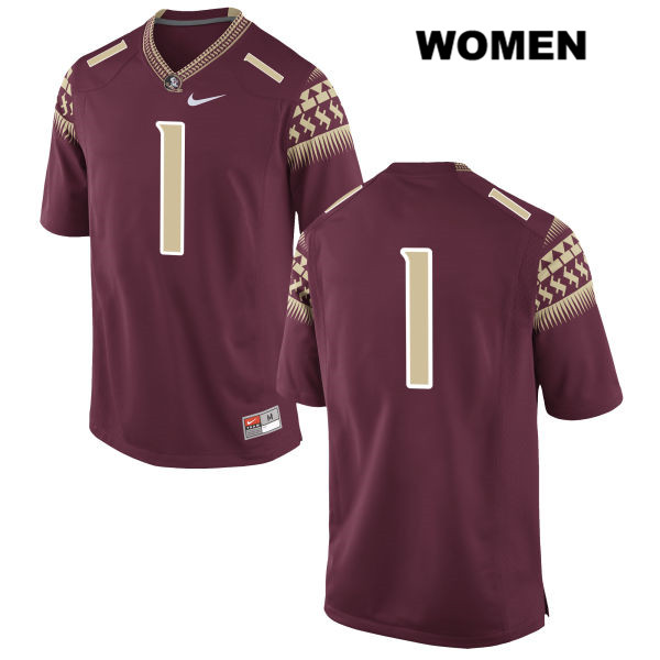 Women's NCAA Nike Florida State Seminoles #1 James Blackman College No Name Red Stitched Authentic Football Jersey CKP4869UB